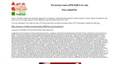 Desktop Screenshot of lpfs.com